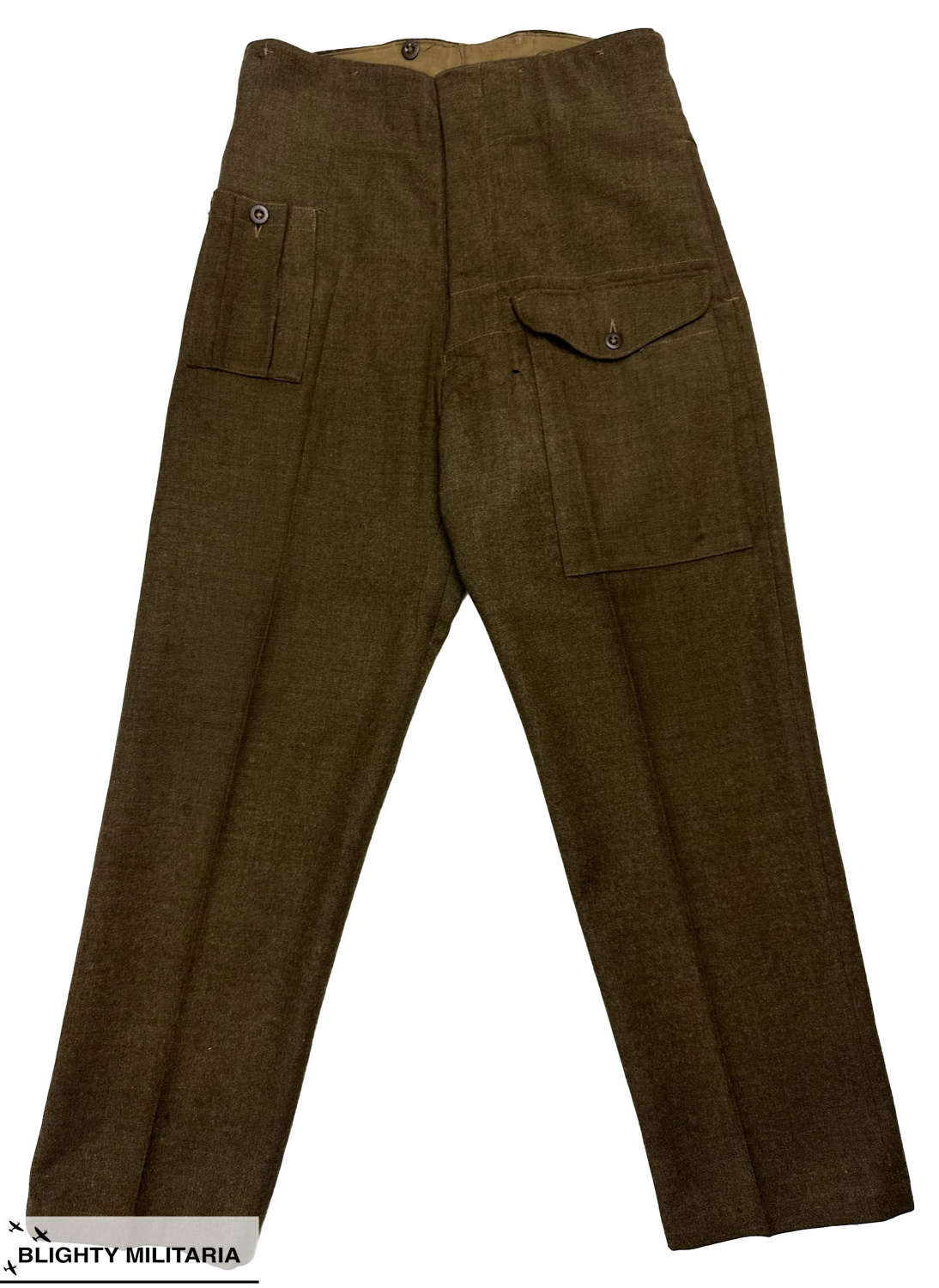 Original 1942 Dated1940 Pattern (Austerity) Battledress Trousers - 12