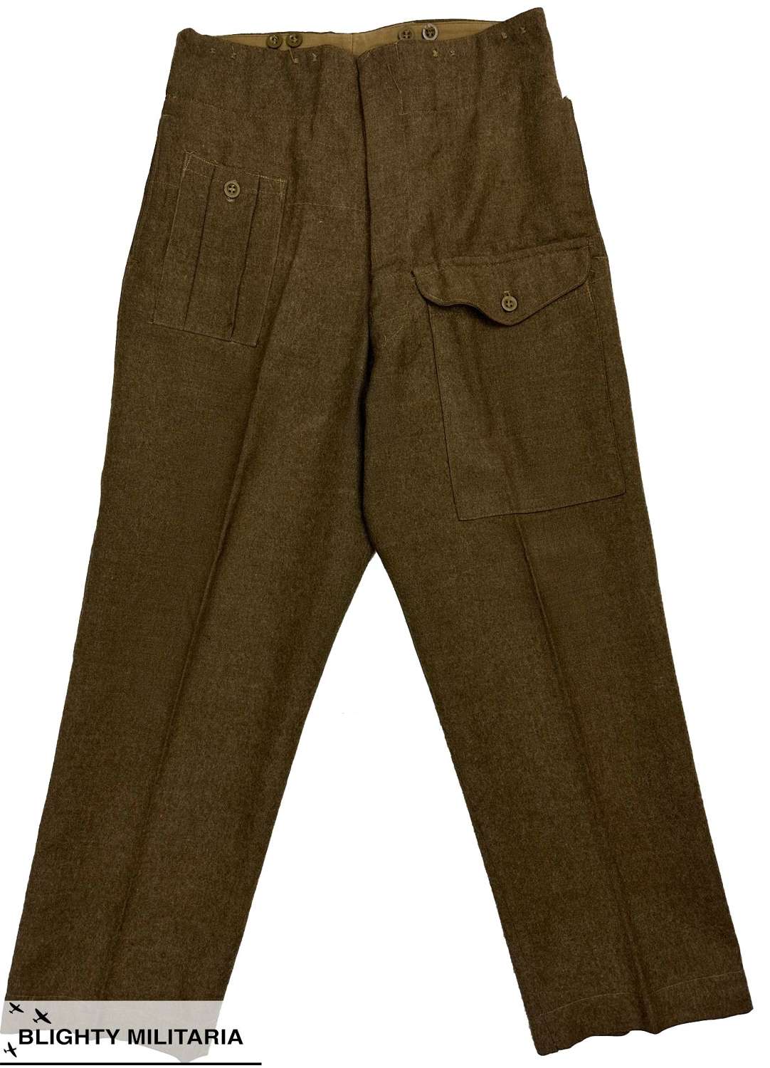 Original 1946 Pattern British Army Battledress Trousers - Size 9 34x29