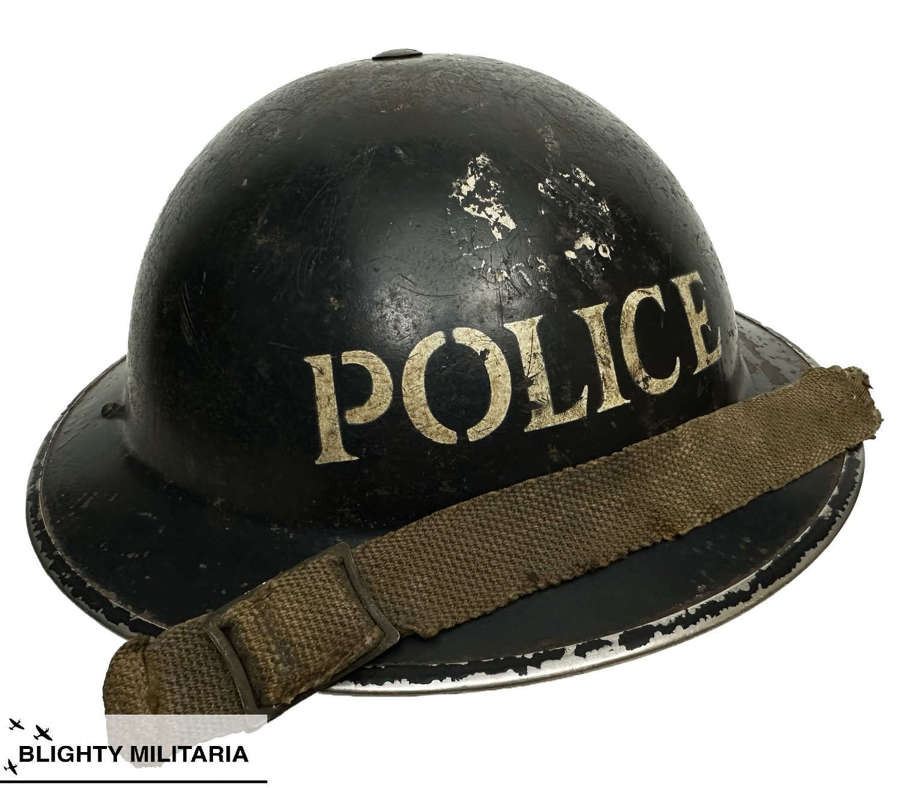 Original 1939 Dated British Police Special Constable MKII Steel Helmet
