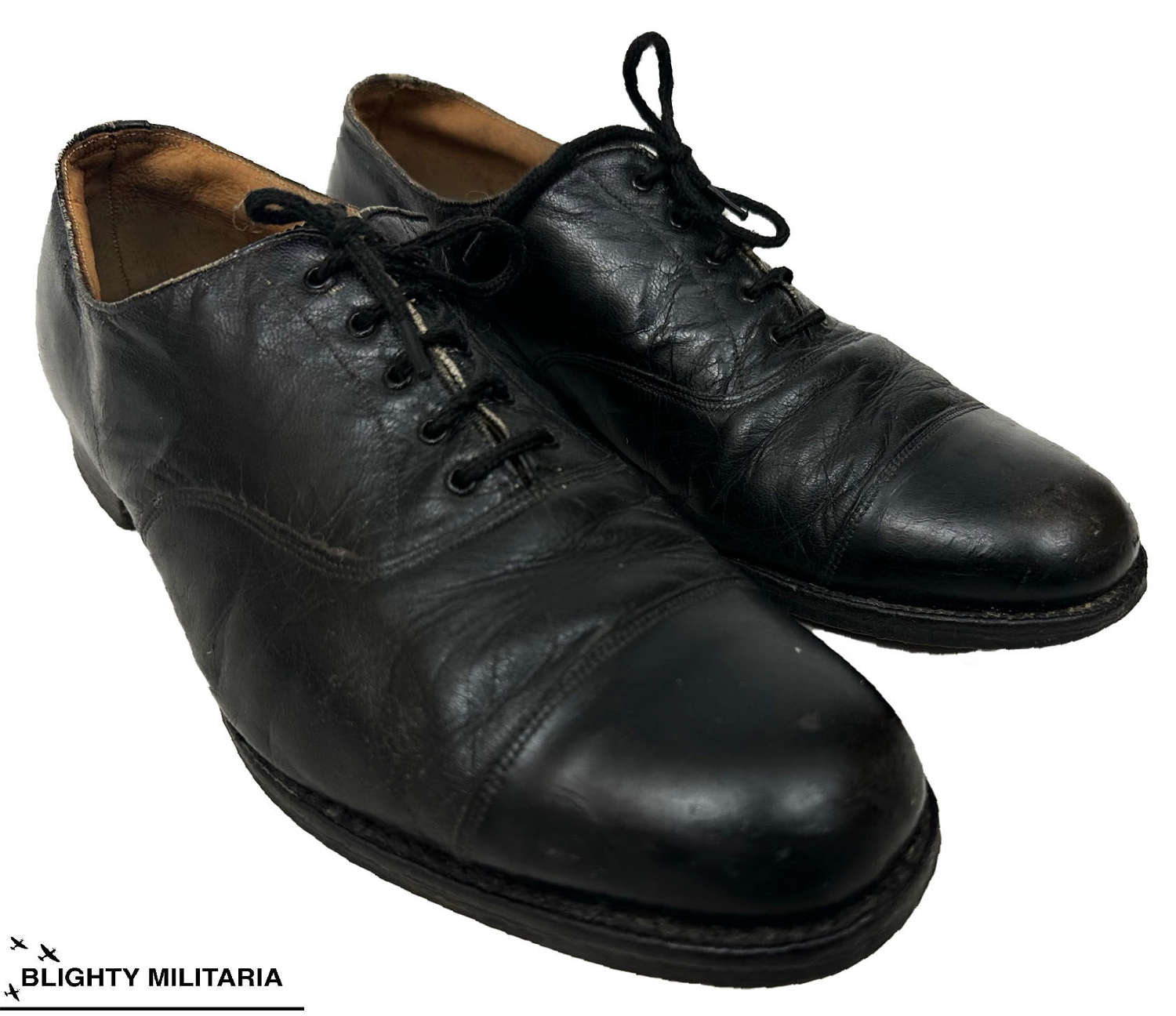 Original WW2 RAF Officer's Shoes - Polish Pilot Attributed