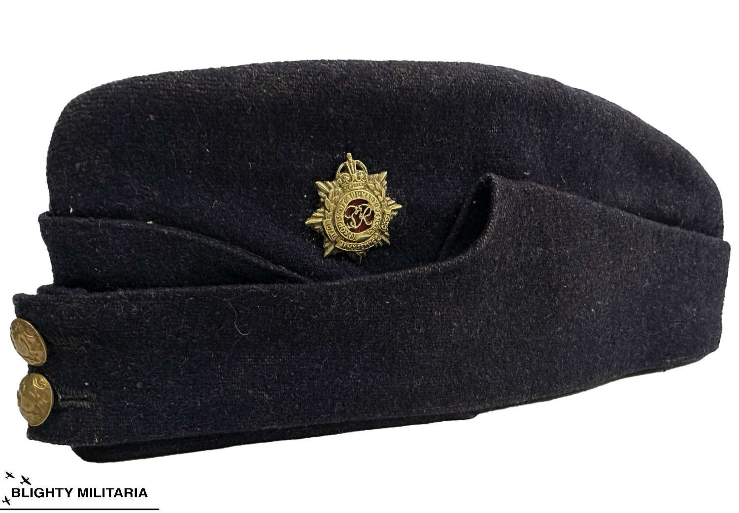 Original WW2 Royal Army Service Corps Officer's Field Service Cap