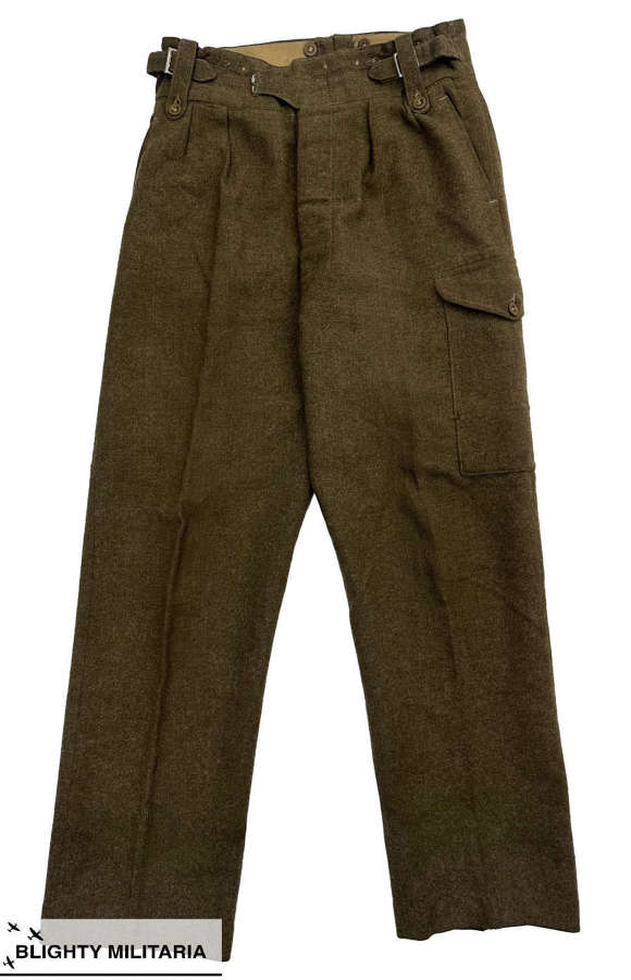 Original 1949 Dated British Army 1949 Pattern Battledress Trousers