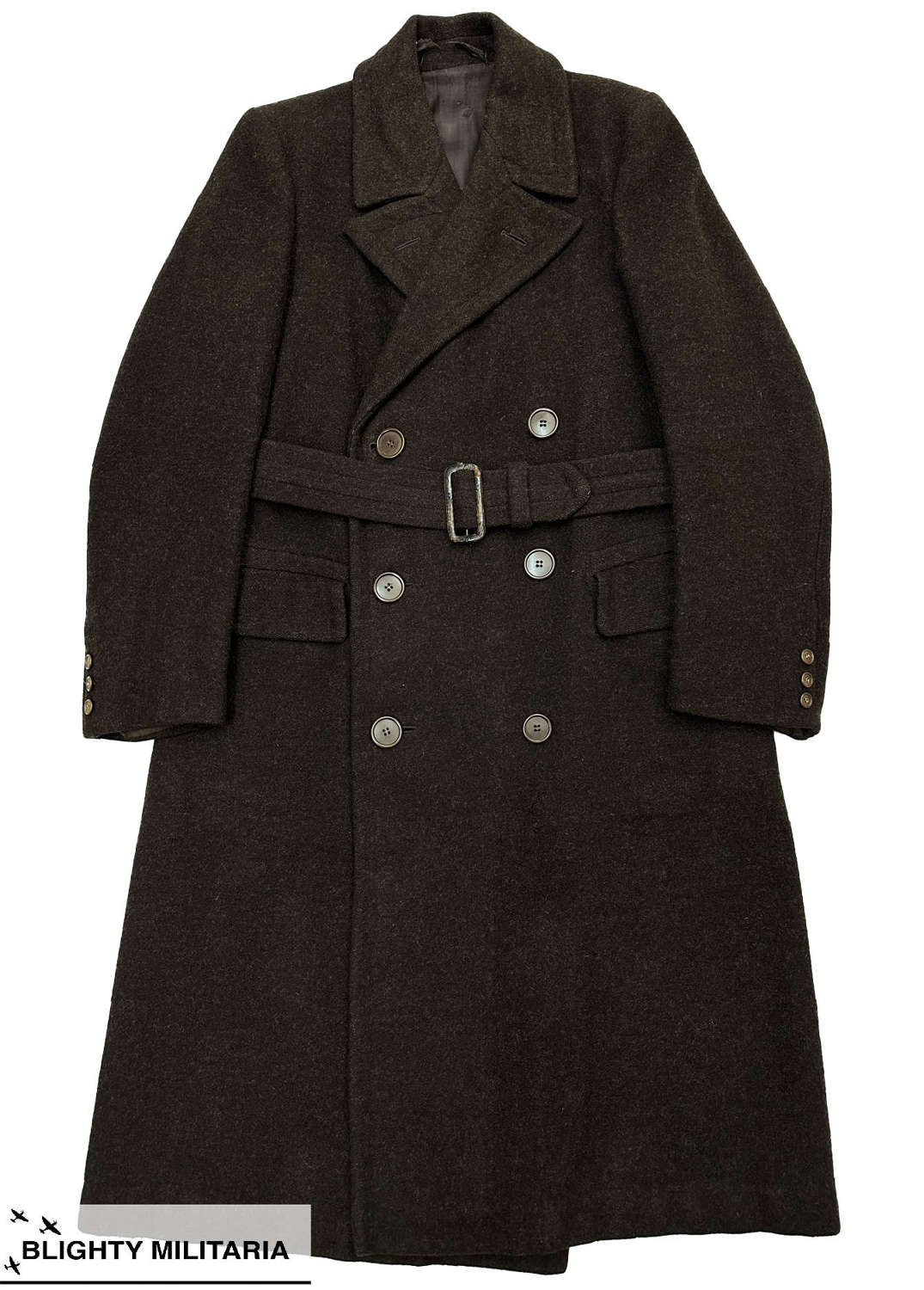 Original Early 1940s Men's Double Breasted Coat by 'J. Hepworths'
