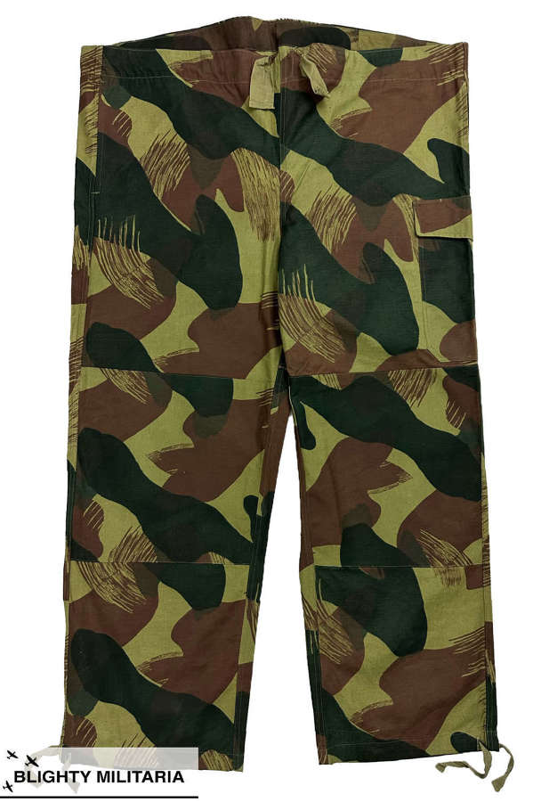 Original 1957 Dated Belgian Army Camouflage Windproof Trousers - Size