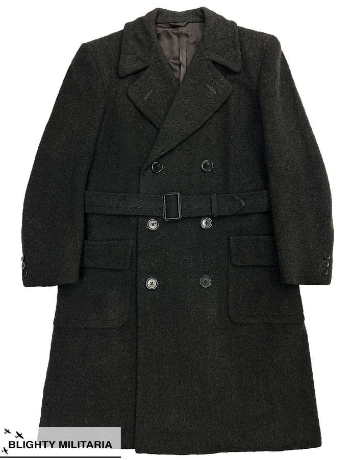 Original 1940s Men's Double Breasted Overcoat by 'Hepworths' - Size 40