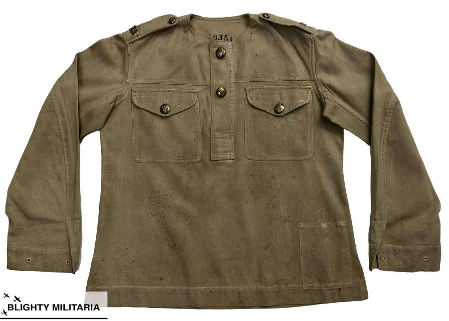 Rare 1930s West African Pattern British Army Khaki Drill Shirt