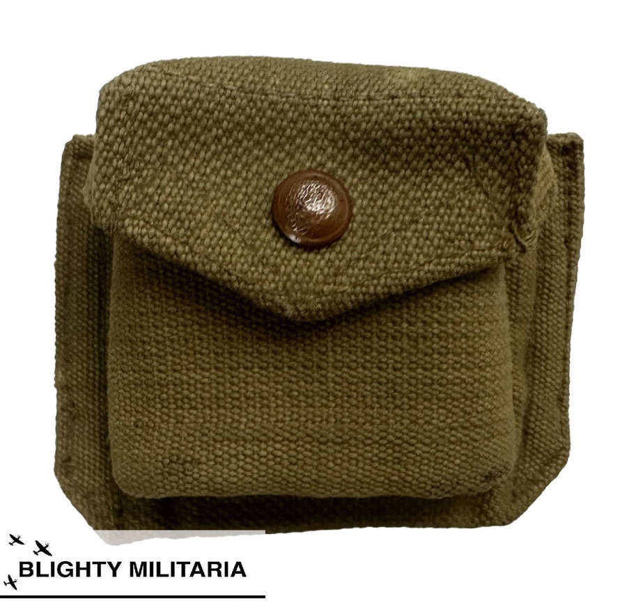 Original 1940 Dated British Army 1937 Pattern Webbing Compass Pouch