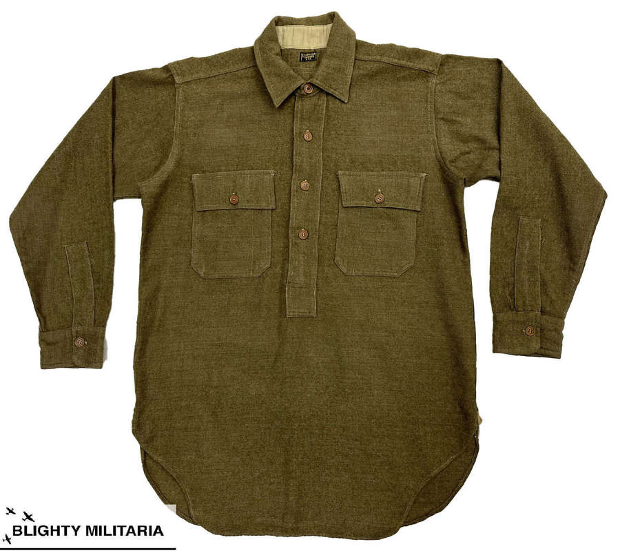 Original Great War Period US Military Chinstrap Collar Shirt