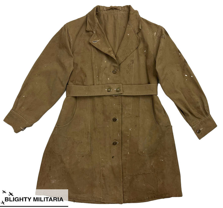 Original 1942 Dated Women's Land Army 'Overalls Coat, Drill' - Size M