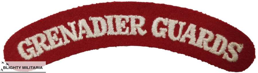 Original WW2 Period Grenadier Guards Shoulder Title