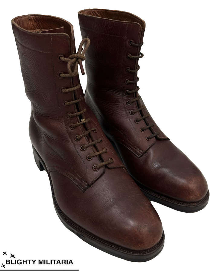 Original WW2 Women's ATS / FANY Private Purchase Ankle Boots