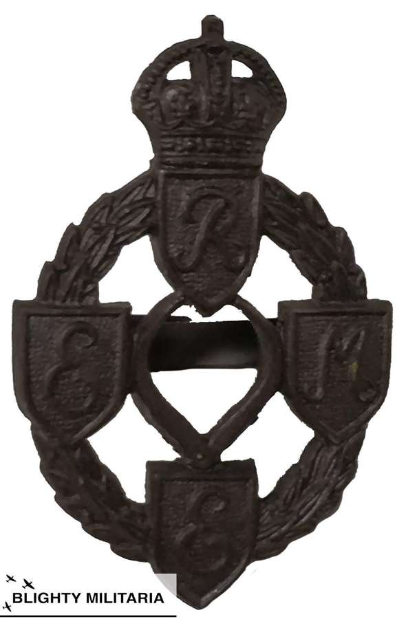Original WW2 REME Officer's Bronzed Cap Badge