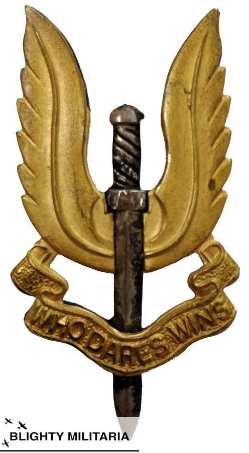 Original 1950s SAS Officer's Cap Badge