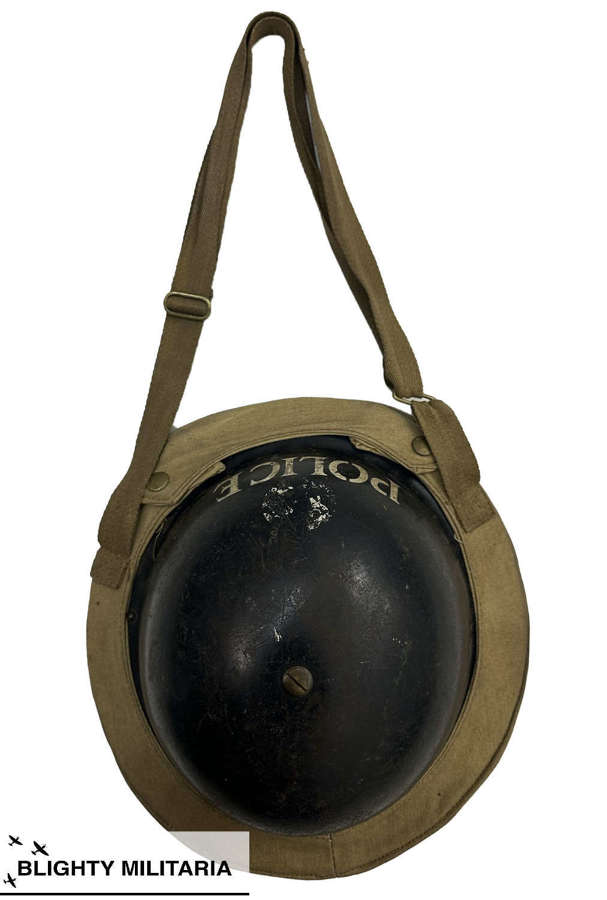Original WW2 Civilian Private Purchase Steel Helmet Carrier