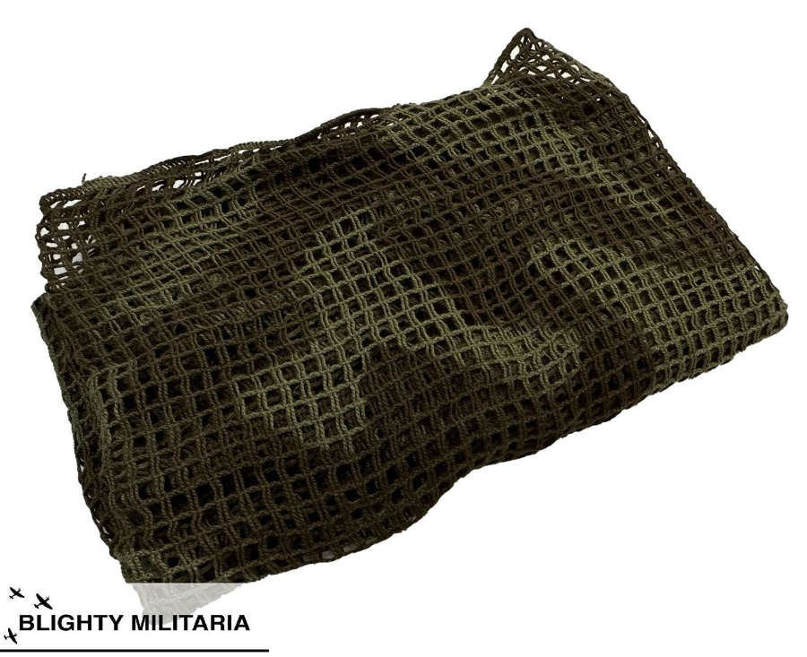 Original 1960s British Army Scrim Net Camouflage Scarf Face Veil