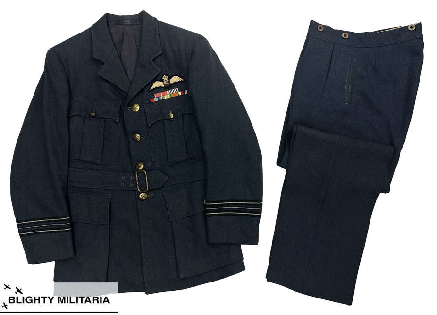 Original 1947 Dated RAF DFC Winner's Service Dress Suit