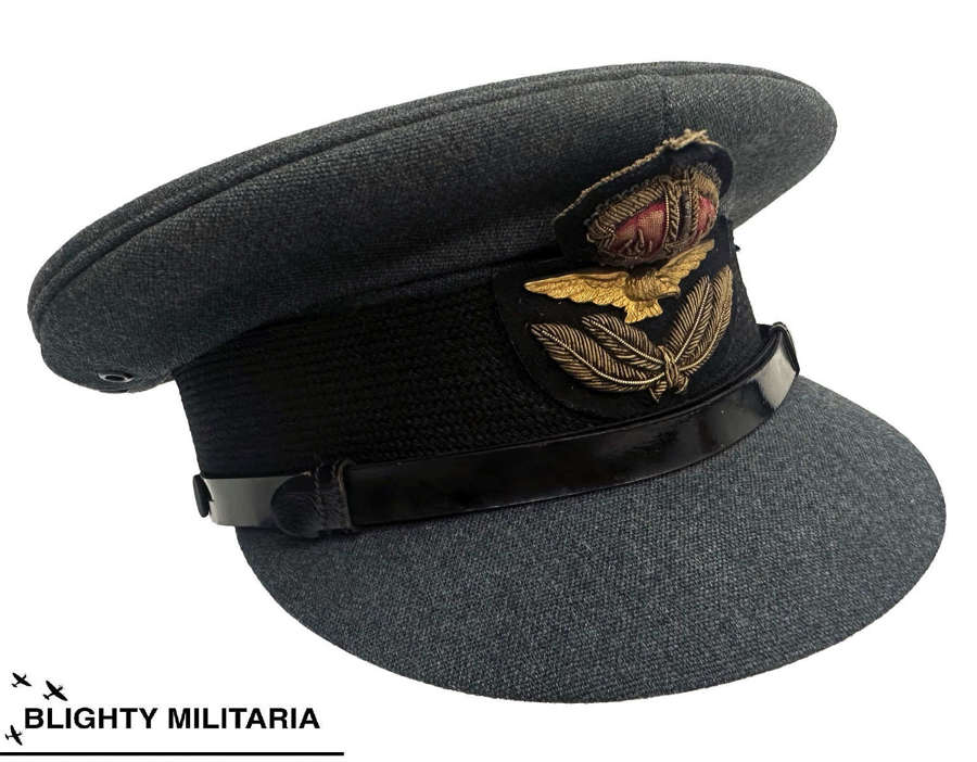 Original WW2 RAF Officer's Peaked Cap by 'Gieves'