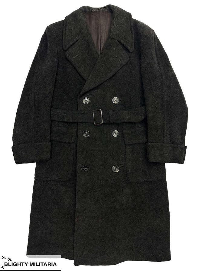 Original 1940s Men's Double Breasted Overcoat by 'Dean & Palmer' - 42
