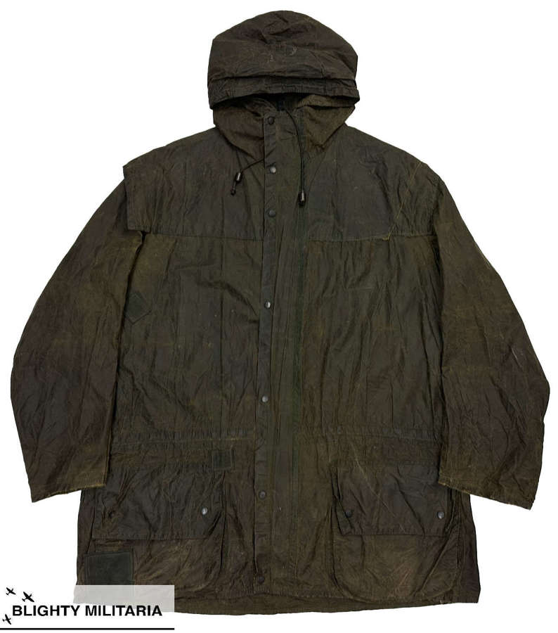Original 1980s Barbour Durham Waxed Jacket - Size 40