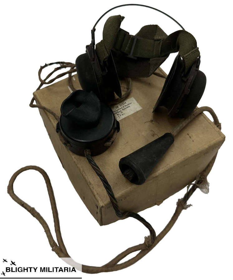 Original WW2 British Army Wireless Set Headphones