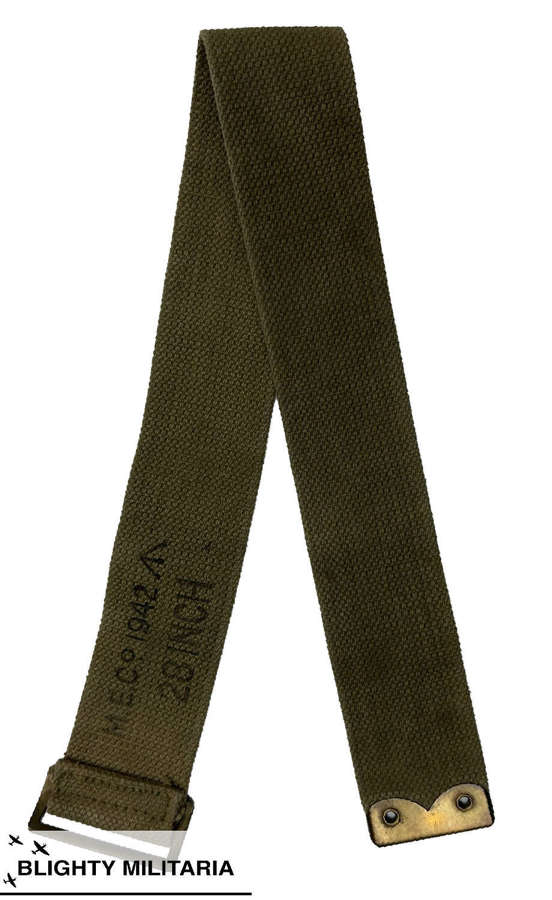 Scarce Original 1942 Dated British Army RAC Pattern Holster Leg Strap