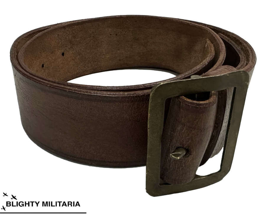 Original 1943 Dated British Army 1903 Pattern Leather Belt