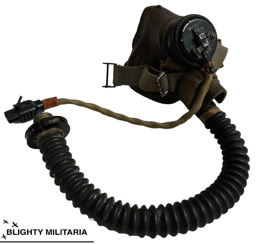 Original WW2 RAF G Type Oxygen Mask + Hose