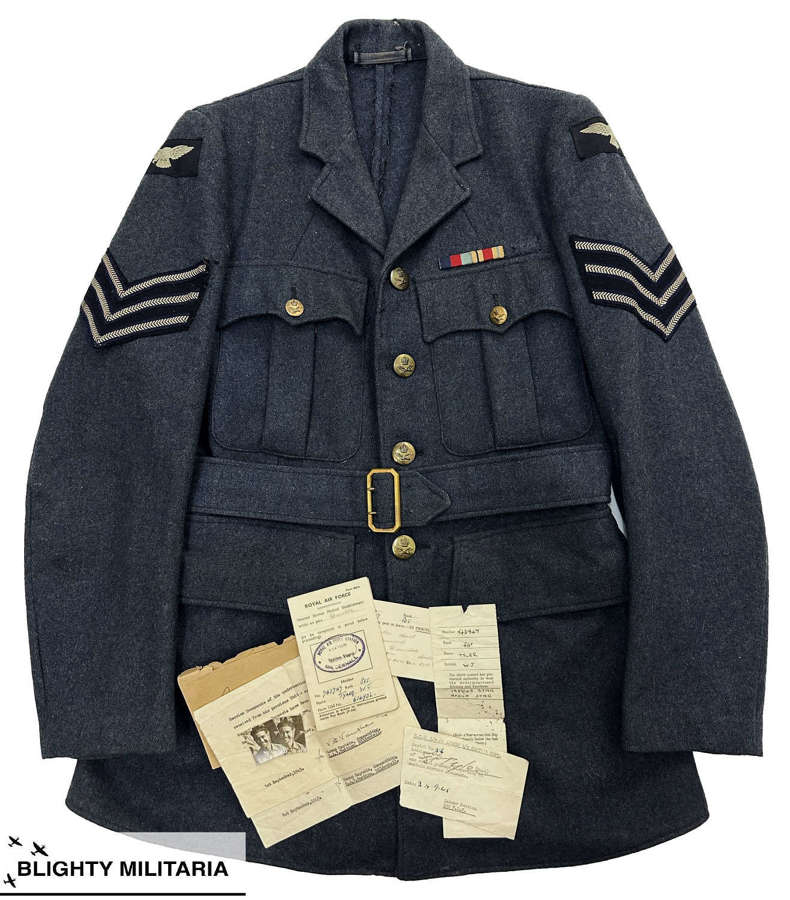 Original Attributed 1942 Dated RAF Ordinary Airman's Tunic - M.I.D.