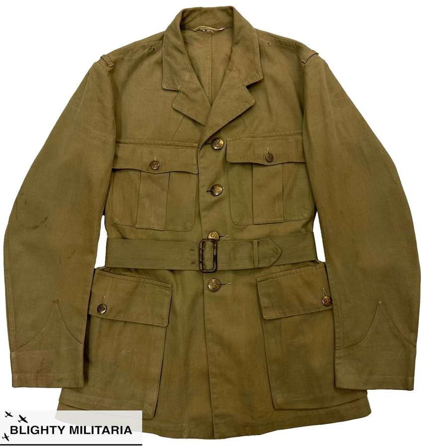 Original WW2 RAF Officer's Khaki Drill Tunic - Size 38